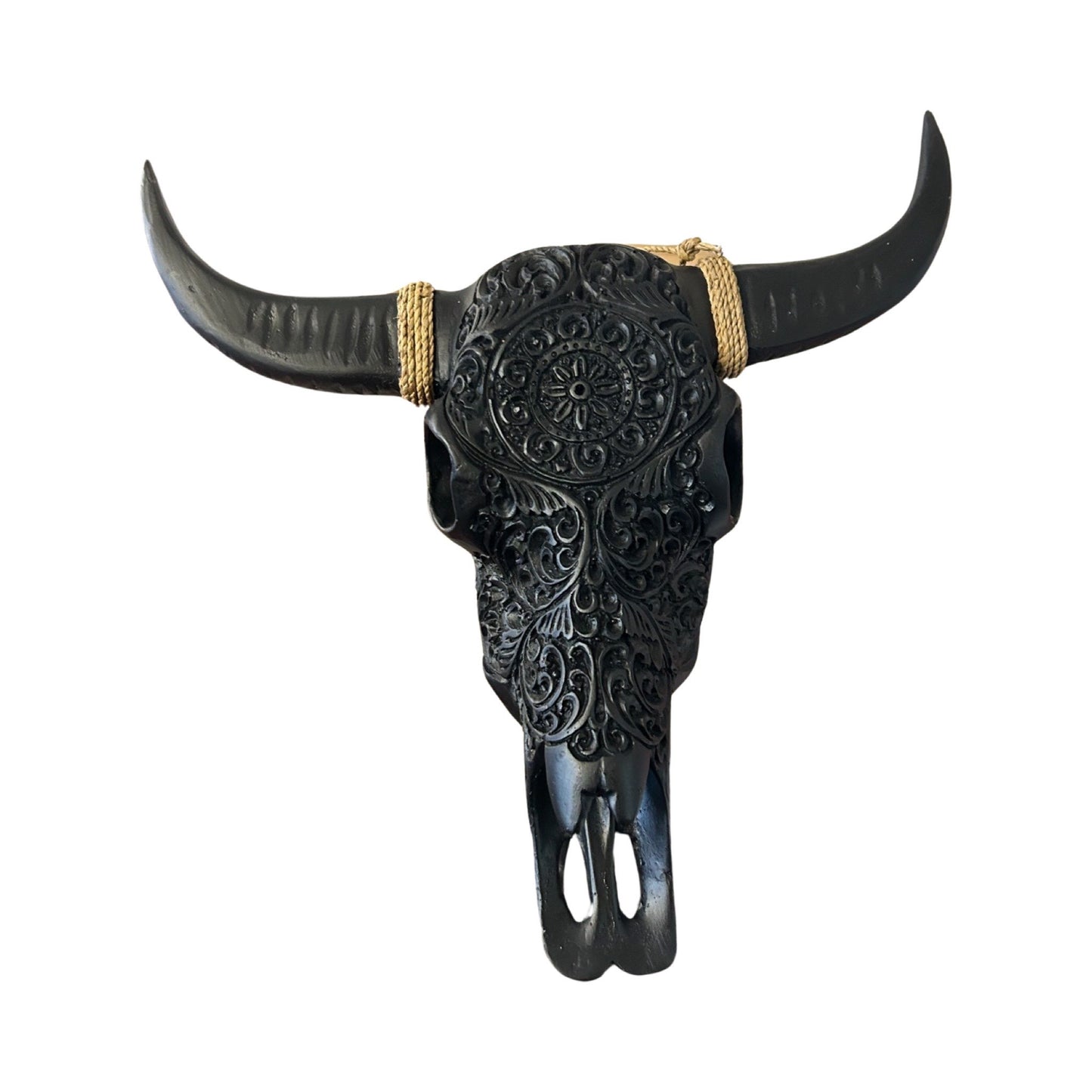 Tribal Pattern Cow Skull (resin)